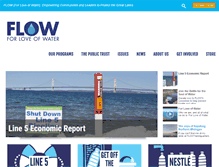 Tablet Screenshot of flowforwater.org